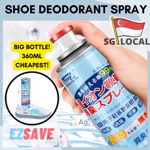 ??JAPAN AG+ Shoe Deodorant Spray, 360ml Shoe Odour Removal, Shoe Freshener