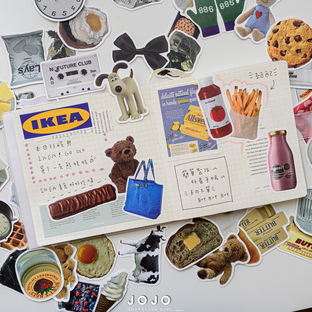 New arrival♡ Personalized themed matte sticker pack (48+ sheets), waterproof, matte, easy-to-tear, decorative stickers