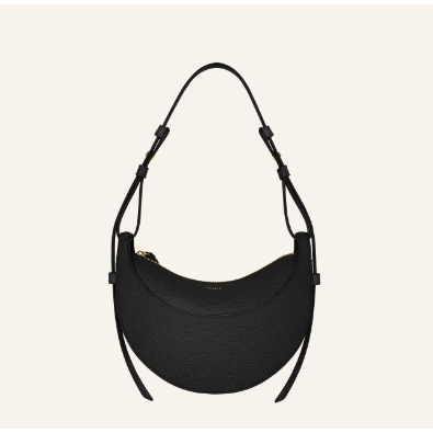 [READY STOCKS] POLENE THE NUMBER TEN - BLACK TEXTURED LEATHER