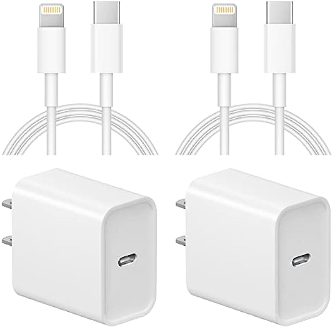 iPhone Charger Fast Charging,【Apple MFi Certified】USB C Wall Charger Fast Charging 20W PD Adapter with 6FT Lightning Cable Compatible iPhone 13/13 Pro Max/13 Pro/12/12 mini/12 Pro Max/11/11Pro/XS/X/XR