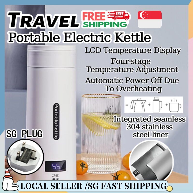 SG Portable Electric Kettles Cup Tea Coffee Electric kettle Travel Boil Water Keep Warm Kitchen Appliances Thermo
